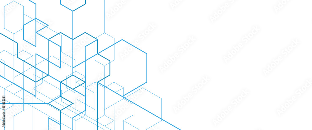 Digital technology and engineering background, vector isometric design.