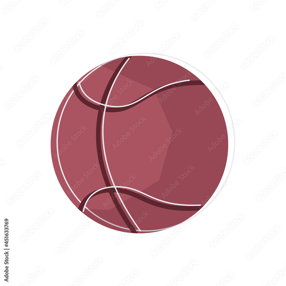 Ball For Basketball Composition