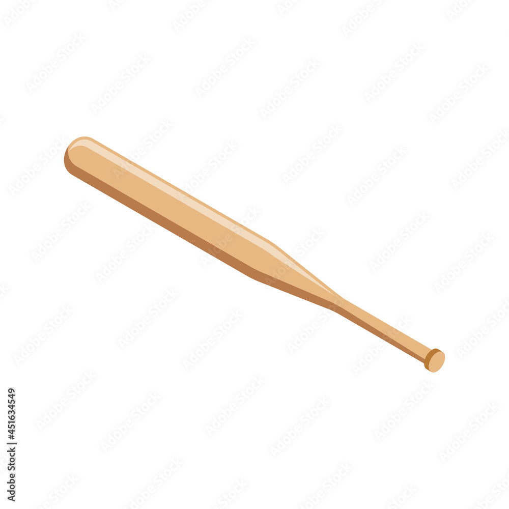 Obraz premium Baseball Bat Isometric Composition