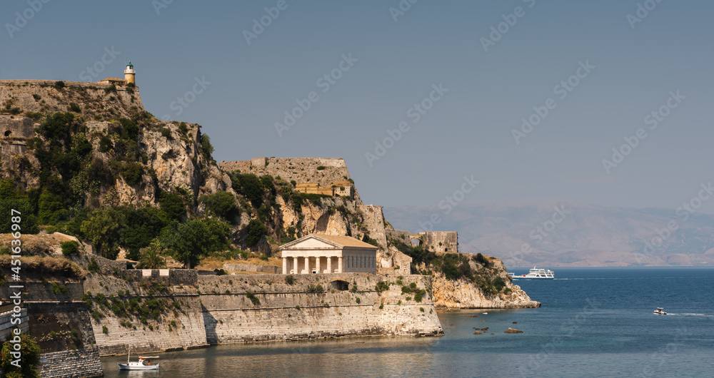 Old Venetian castle in Kerkyra, Corfu, Greece