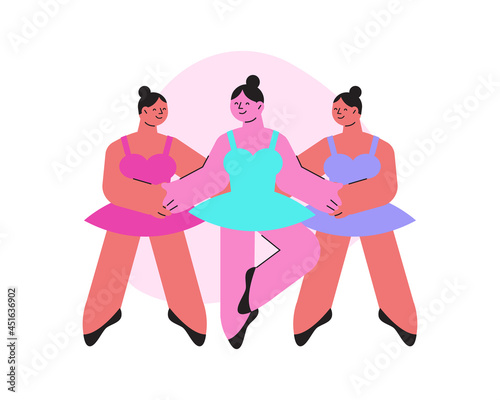 Female Ballet Dancers Composition