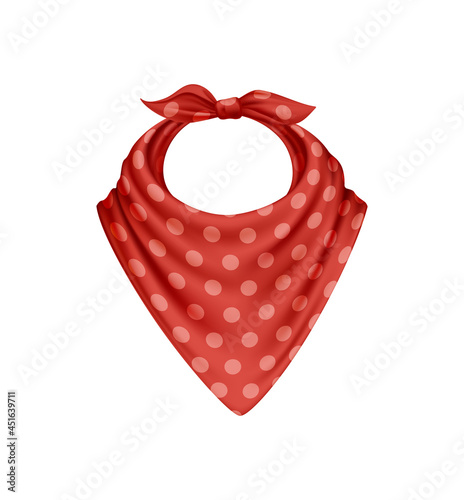 Red Polkadot Bandana Composition