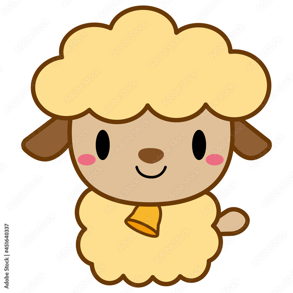 動物 イラスト 【ライン】ひつじ05 動物 イラスト 【ライン】ひつじ05