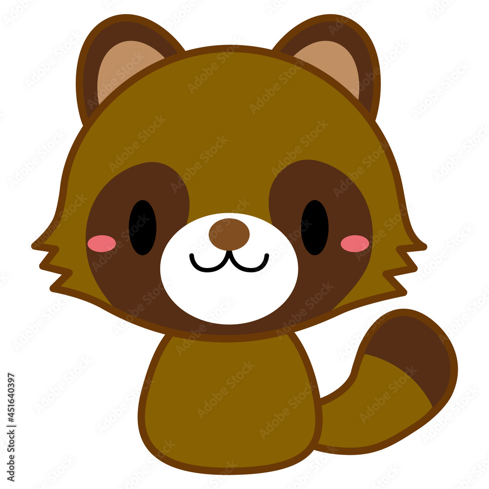 動物 イラスト 【ライン】たぬき05 動物 イラスト 【ライン】たぬき05