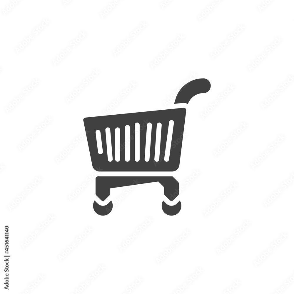 Shopping cart vector icon Shopping cart vector icon