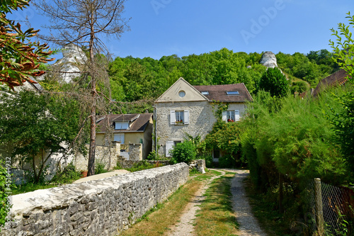 Haute Isle; France - july 27 2018 : picturesque landscape