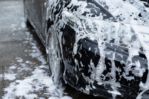Wash your car with soap to help preserve the color of your car.