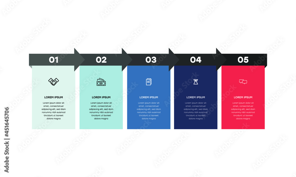 Vetor de Infographic. Vector Infographic design template with icons and ...