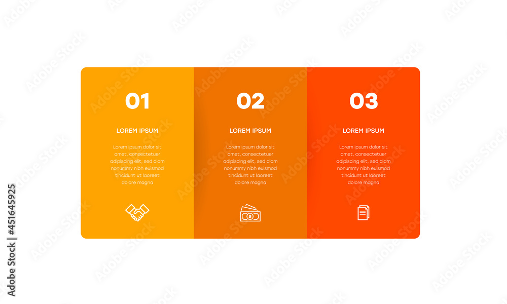 Infographic. Vector Infographic design template with icons and 3 ...