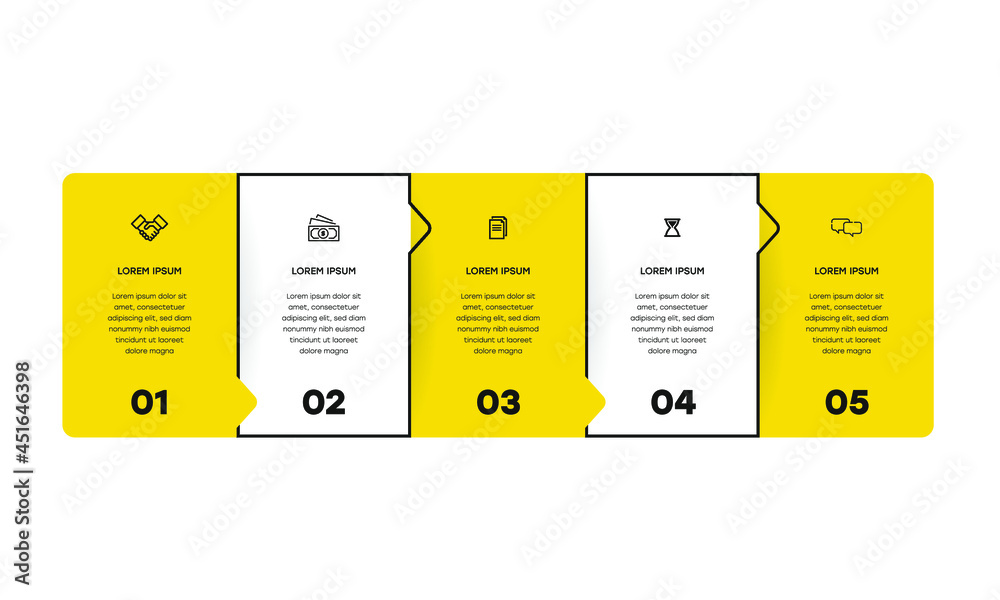 Vetor de Infographic. Vector Infographic design template with icons and ...