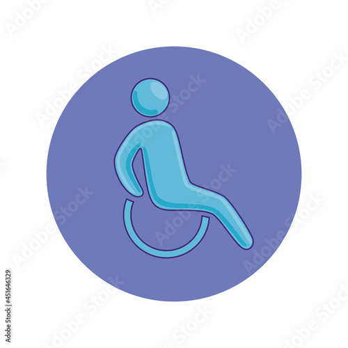 disabled avatar in wheelchair