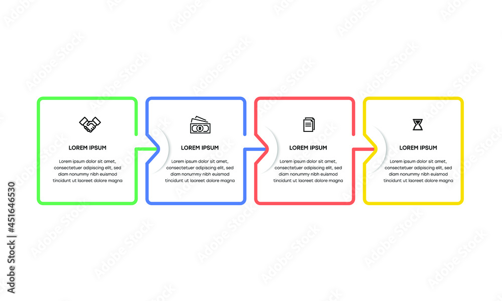 Vetor de Infographic. Vector Infographic design template with icons and ...