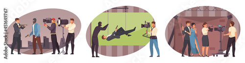 Movie Production Scene Flat Set