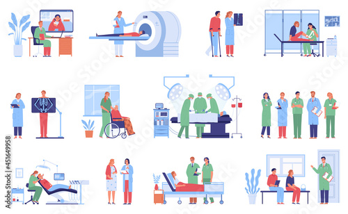 Hospital Doctor Icons Collection