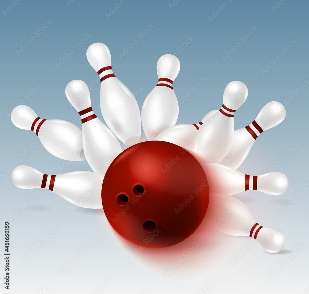 Ball Pins Bowling Composition Ball Pins Bowling Composition