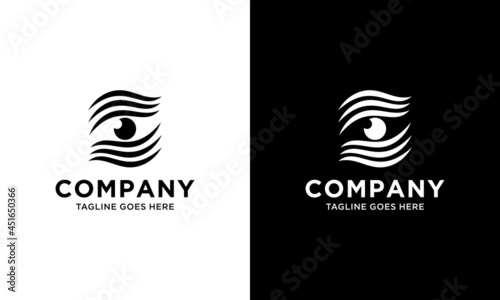 Human eye vector icon on white background