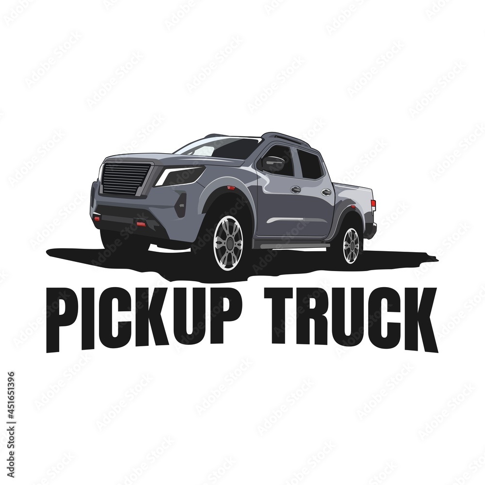 Obraz premium pick up truck logo design vector 