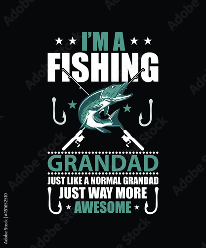 Fishing t-shirt design with vector file