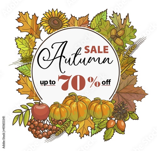 Autumn sale up to 70 percent off shopping in store