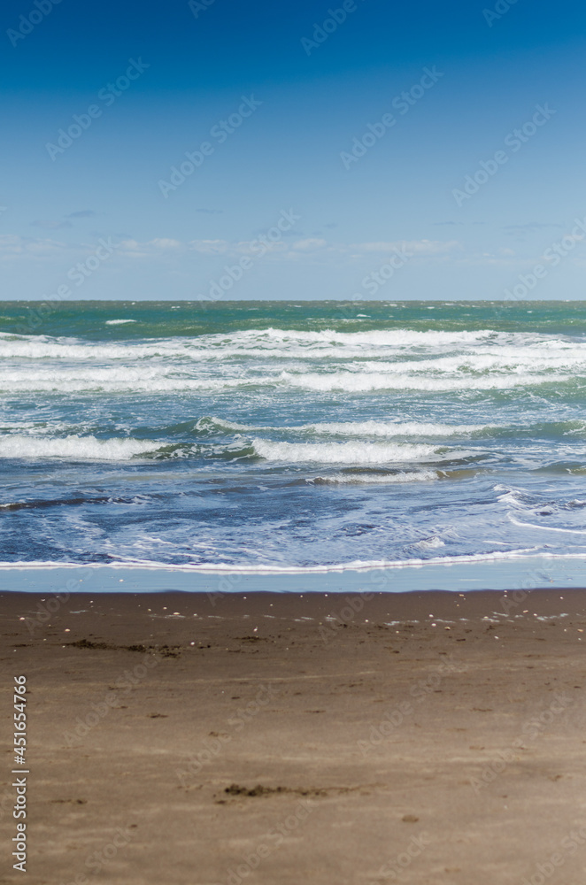 waves on the beach