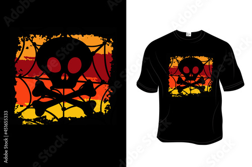 Happy Halloween - Unisex T shirt, Design vector, Greeting card, Poster, Mug Design. 
