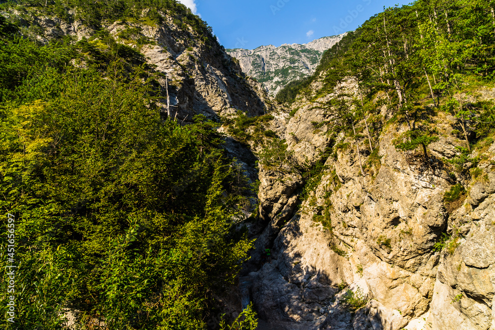 river with waterfall in the mountains river with waterfall in the mountains