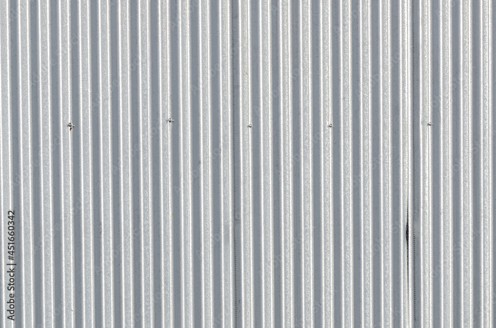 texture of a corrugated metal sheet