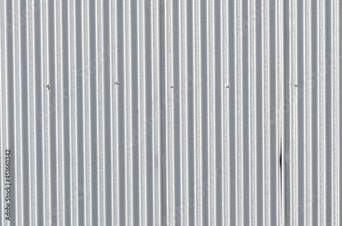 texture of a corrugated metal sheet