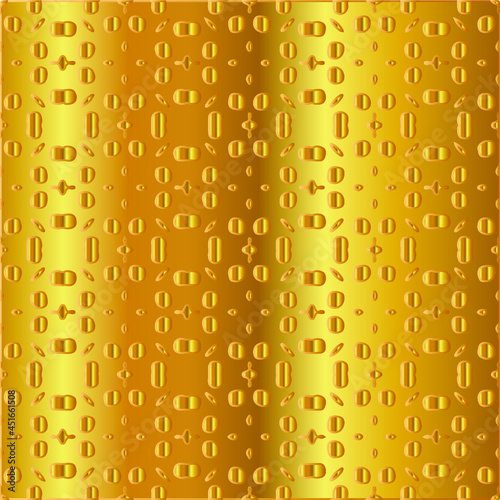 
Geometric vector pattern with yellow and white gradient. gold ornament for wallpapers and backgrounds.