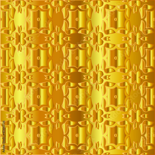 
Geometric vector pattern with yellow and white gradient. gold ornament for wallpapers and backgrounds.