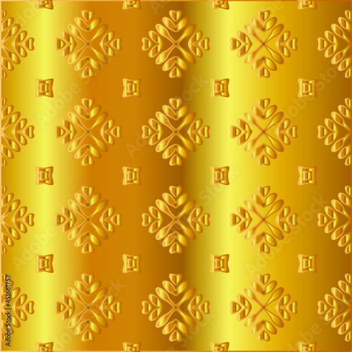 
Geometric vector pattern with yellow and white gradient. gold ornament for wallpapers and backgrounds.