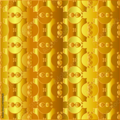 
Geometric vector pattern with yellow and white gradient. gold ornament for wallpapers and backgrounds.