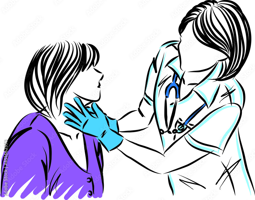 woman patient with doctor exam vector illustration woman patient with doctor exam vector illustration