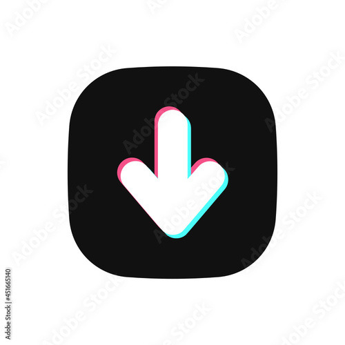 Arrow Downward - Sticker