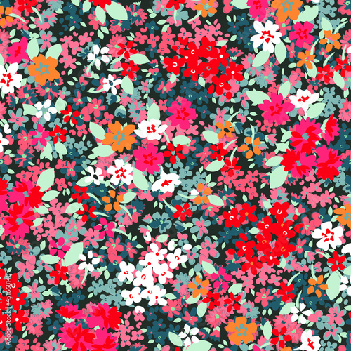 Abstract floral seamless pattern. Liberty style. fabric, covers, manufacturing, wallpapers, print, gift wrap. © eylul_design