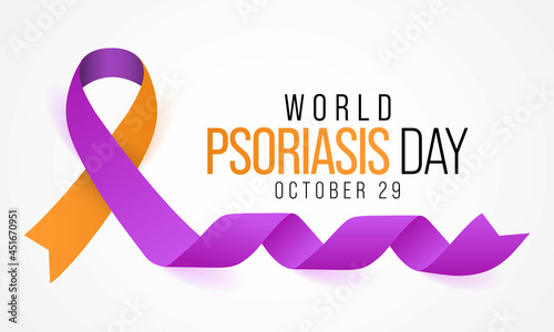 World Psoriasis day is observed every year on October 29, it is a skin condition that causes red, flaky, crusty patches of skin covered with silvery scales. Vector illustration