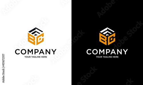 Creative letter b and c vector designs
