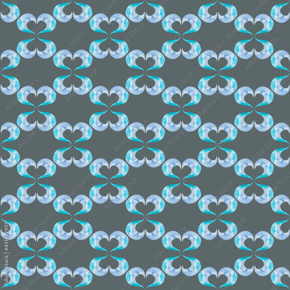 Hand-drawn waves seamless pattern on a white background. Abstract watercolor background Hand-drawn waves seamless pattern on a white background. Abstract watercolor background