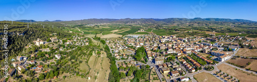 Photography Panoramic view of the city of Sant Marti Sarroca, Spain
