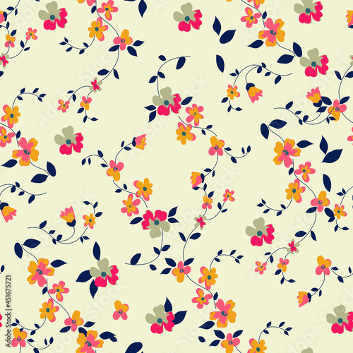 Abstract floral seamless pattern. Liberty style. fabric, covers, manufacturing, wallpapers, print, gift wrap.