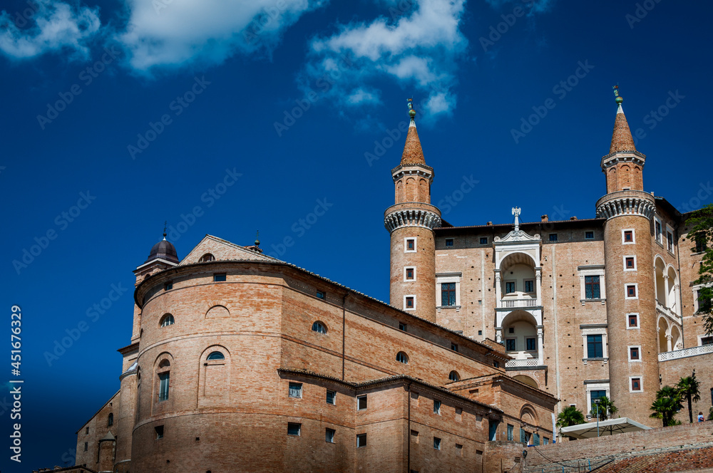 The Ducale Palace in Urbino Italy