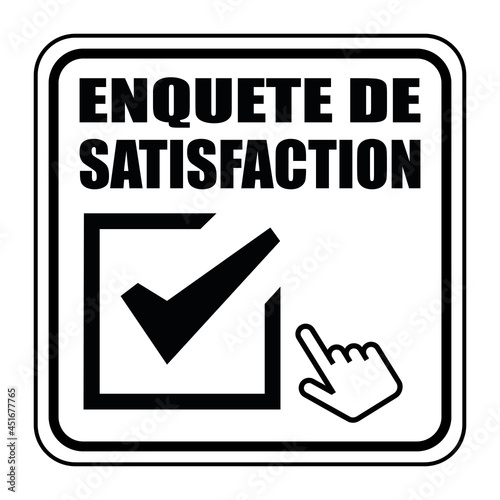 Logo enquête de satisfaction.