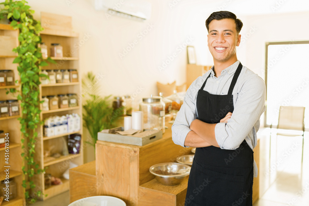 I love working here. Worker at the plastic-free shop I love working here. Worker at the plastic-free shop