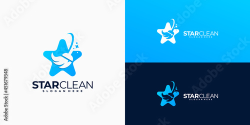 star logo broom logo design inspiration