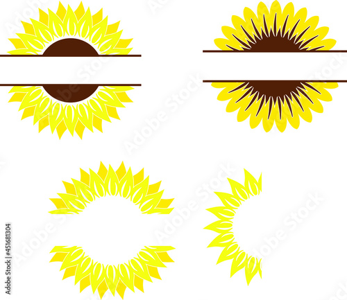 Sunflower Monogram -add your text