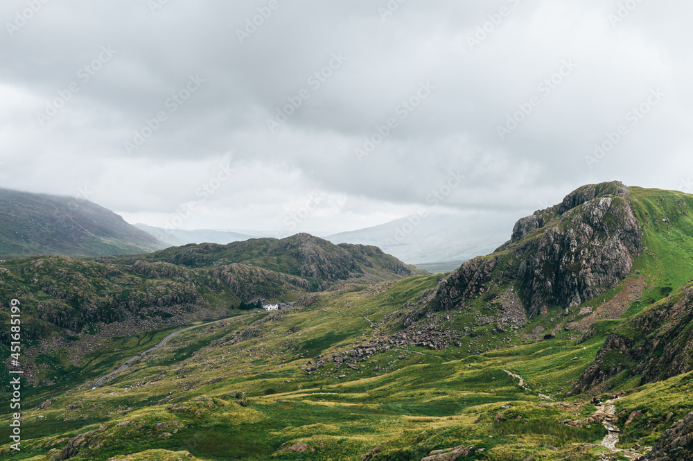 Fototapeta premium Snowdonia National Park in North Wales, UK