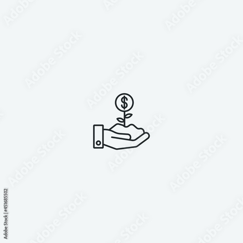 Free Download Growth vector icon illustration sign - GFXLoad