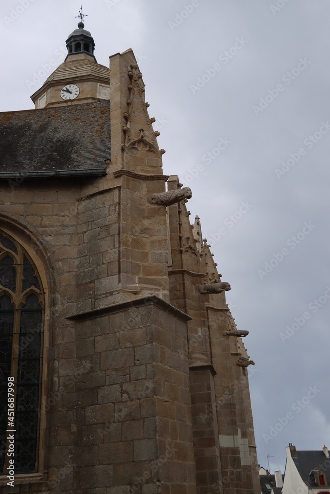 church and gargoyles 