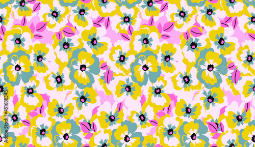 floral seamless pattern. Liberty style. fabric, covers, manufacturing, wallpapers, print, gift wrap.