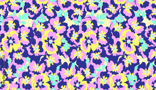 floral seamless pattern. Liberty style. fabric, covers, manufacturing, wallpapers, print, gift wrap.